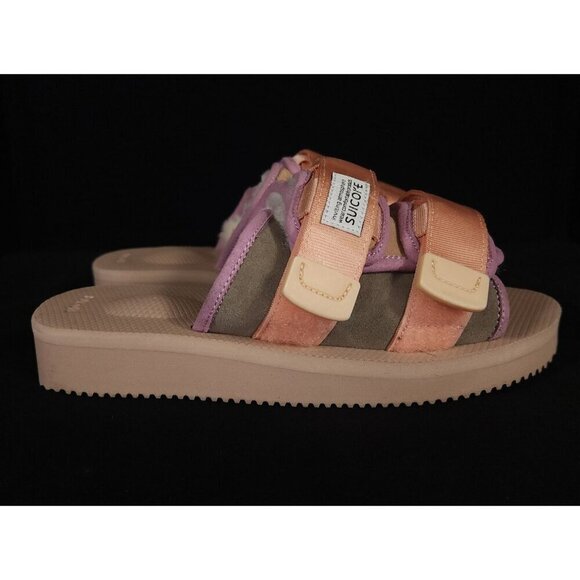 Suicoke MOTO-Mab Strap Sandals Size 36 US W7 M5 Unisex Beige Purple $250 - Picture 3 of 10